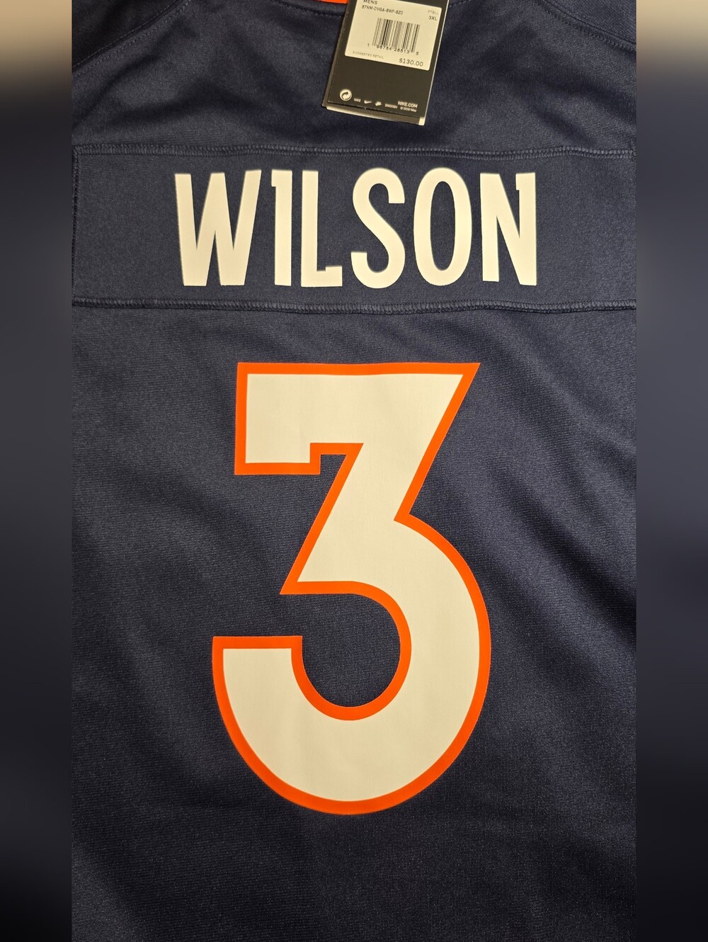 Russell Wilson #3 Denver Broncos Nike NFL Jersey. Size 3xl
